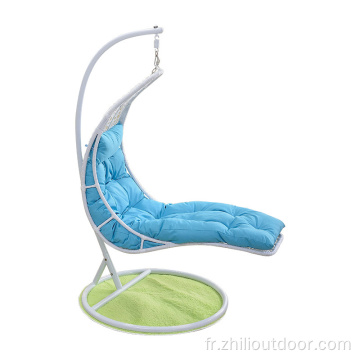 Chaise d&#39;oeuf swing de rotin avec support